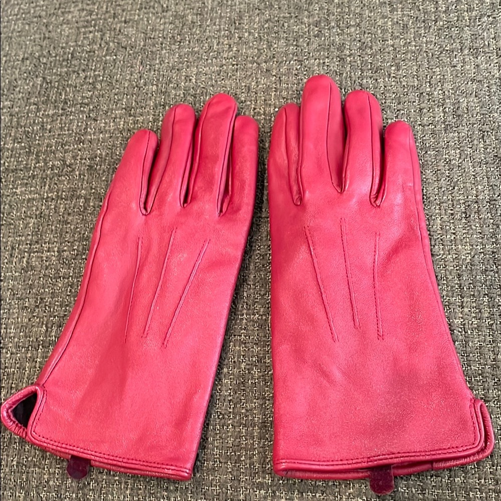 T-Max Heat Classic Red Leather Gloves (sz med)